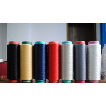 China Fabrik Großhandel gefärbt und rohen Polyester Spun Yarn